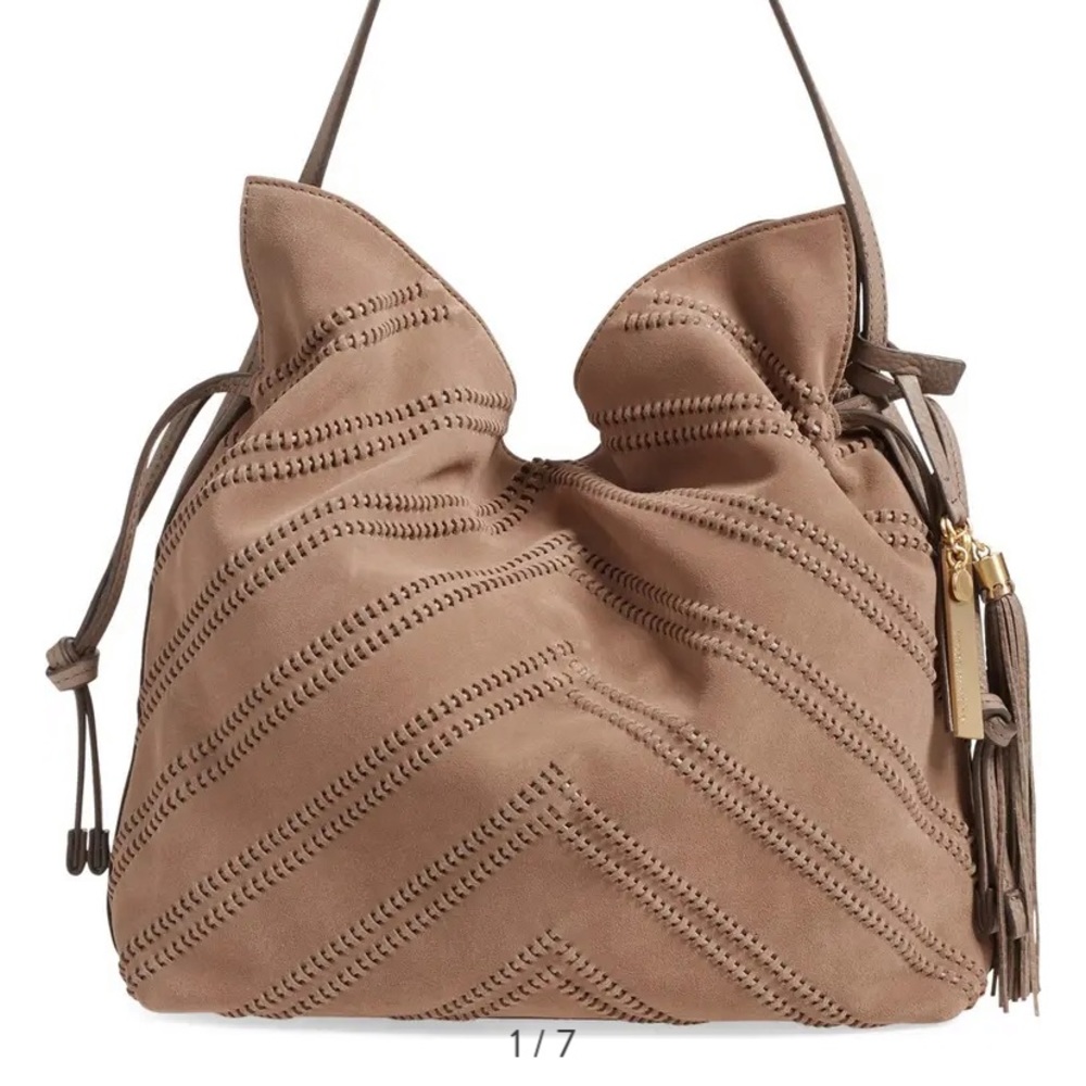 Vince camuto suede hobo bag